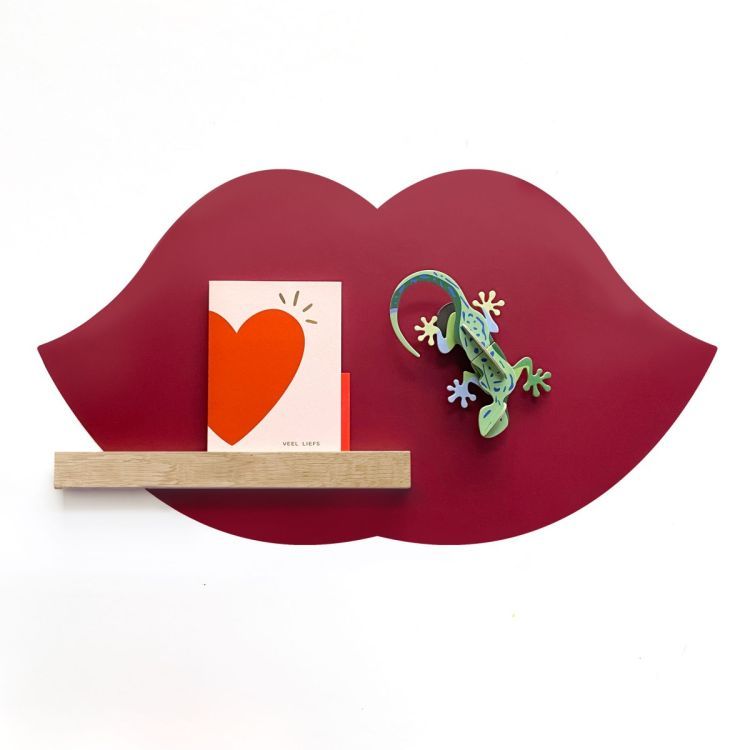 Sticker magnétique rond burgundy de Groovy Magnets - décoratif &  fonctionnel