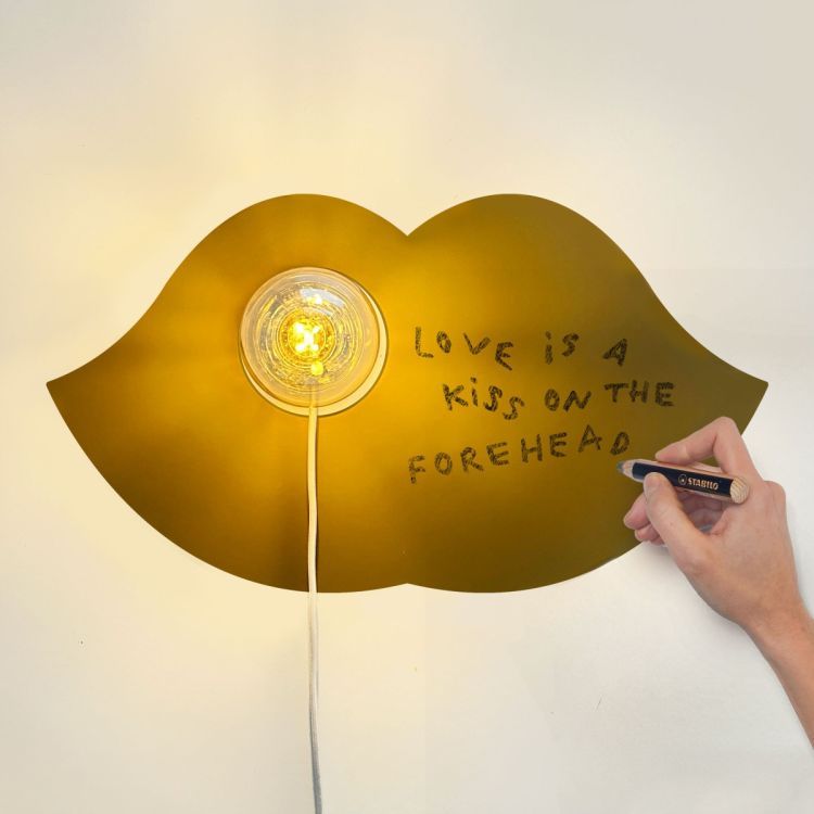 Sticker magnétique rond or de Groovy Magnets - décoratif &  fonctionnel