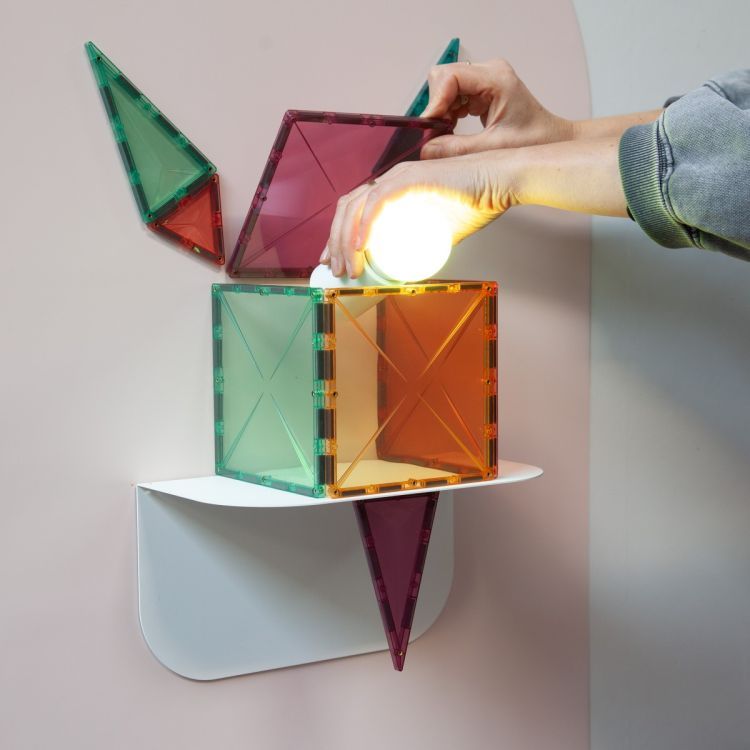 Magnetische muursticker licht roze beschrijfbaar van Groovy Magnets