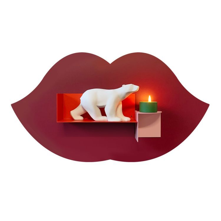 Sticker magnétique rond burgundy de Groovy Magnets - décoratif &  fonctionnel