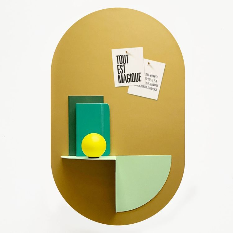 Sticker magnétique ovale de Groovy Magnets - sticker mural à forte adhérence