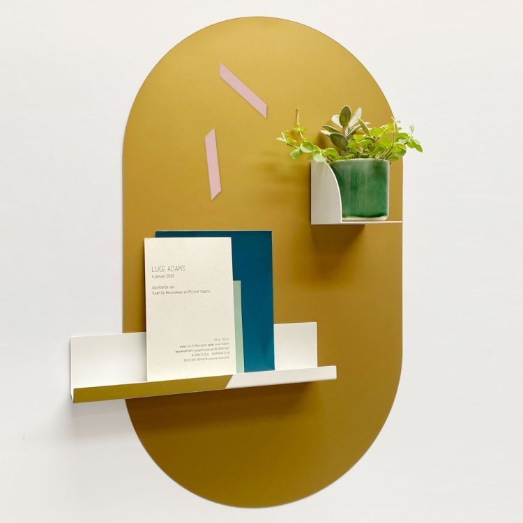 Sticker magnétique ovale de Groovy Magnets - sticker mural à forte adhérence