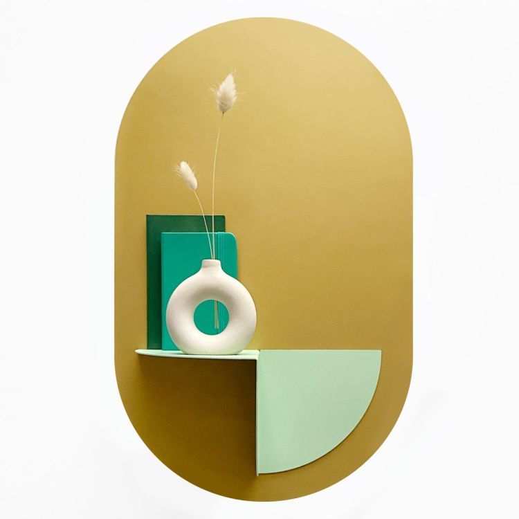 Sticker magnétique ovale de Groovy Magnets - sticker mural à forte adhérence