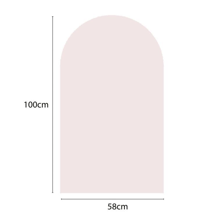 Magnetische muursticker licht roze beschrijfbaar van Groovy Magnets