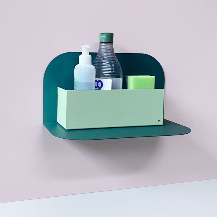 Groovy Magnets étagère magnétique en acier -  pas de trous dans le mur