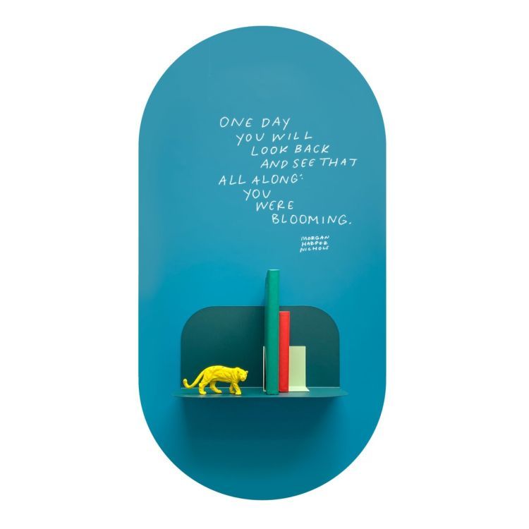 Magnetischer Wandaufkleber Ozeanblau beschreibbar von Groovy Magnets