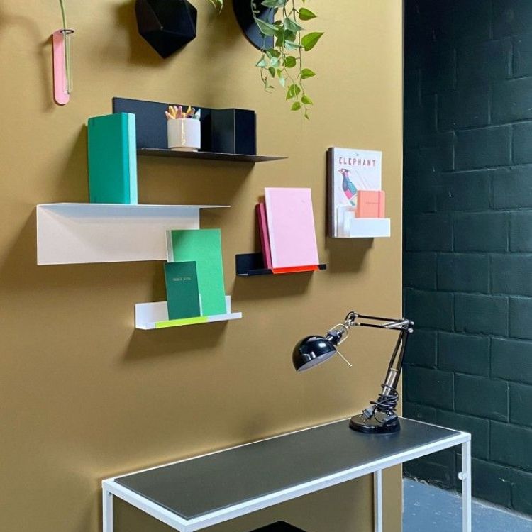 Goud magneetbehang van Groovy Magnets: voor magneten en beschrijfbaar