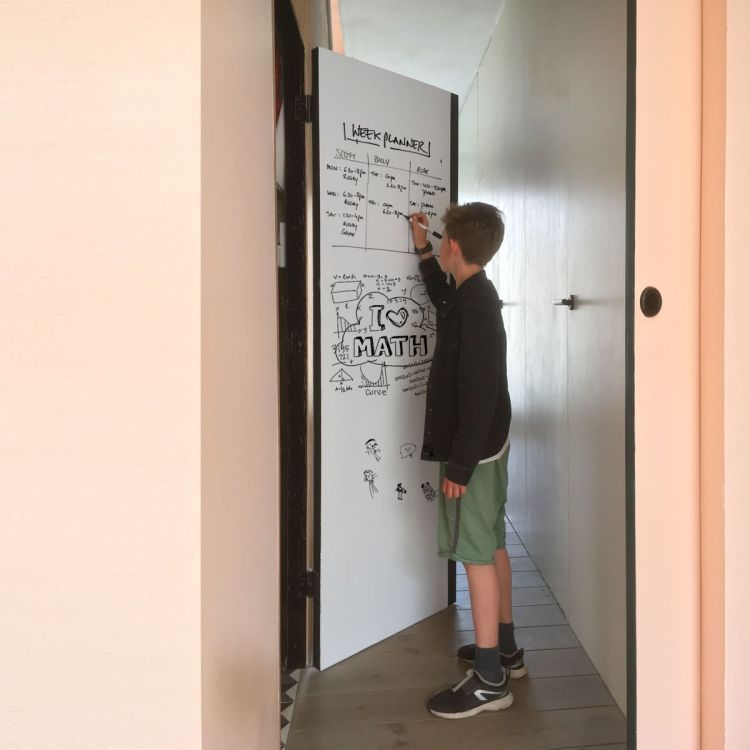 Papier peint magnétique whiteboard / GLOSS - pour marqueurs tableau blanc + multi crayon - Groovy Magnets