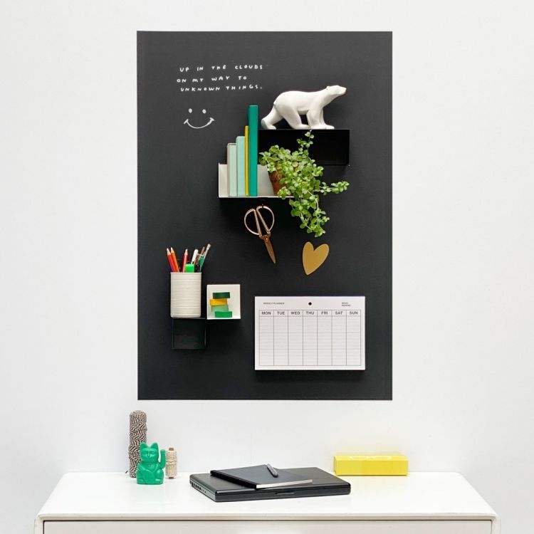 Krijtbord magneetsticker van Groovy Magnets - Dé beschrijfbare en magnetische muursticker
