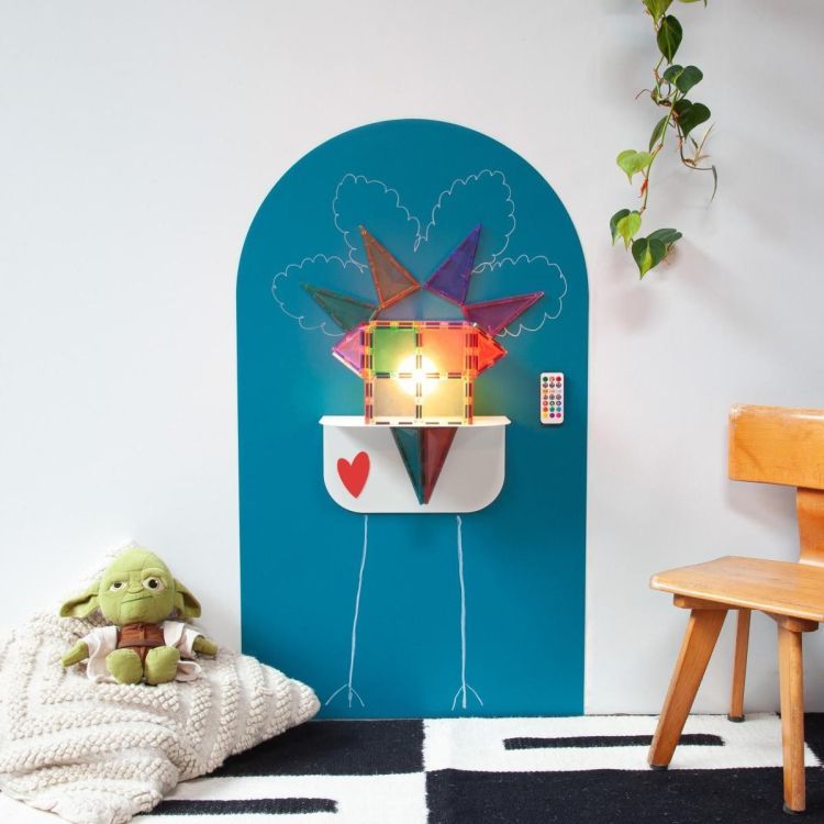 Autocollant mural magnétique bleu océan inscriptible de Groovy Magnets