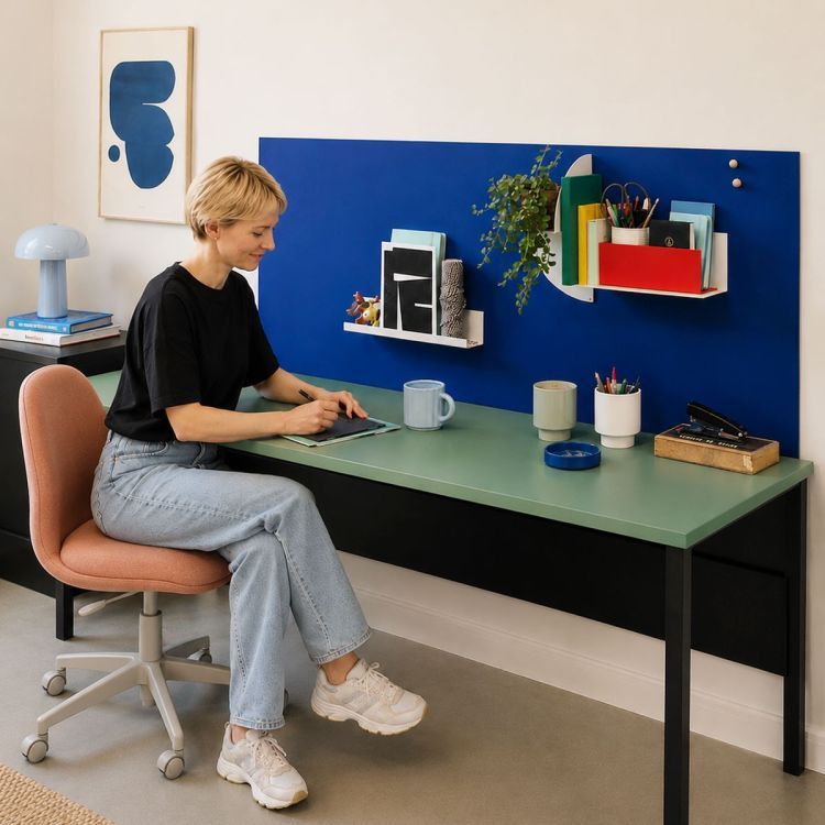 Custom cut magnetic stickers for interiors in a range of colours. Easy to apply.