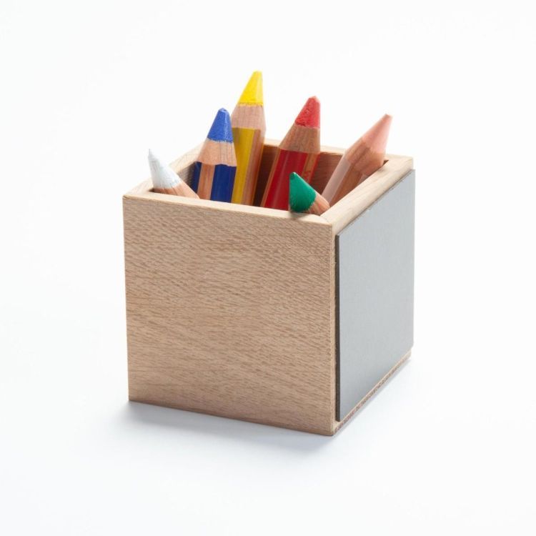 Wooden magnetic wall box for writing utensils from Groovy Magnets