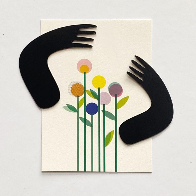 Postkaart met magnetische armen | Groovy Magnets