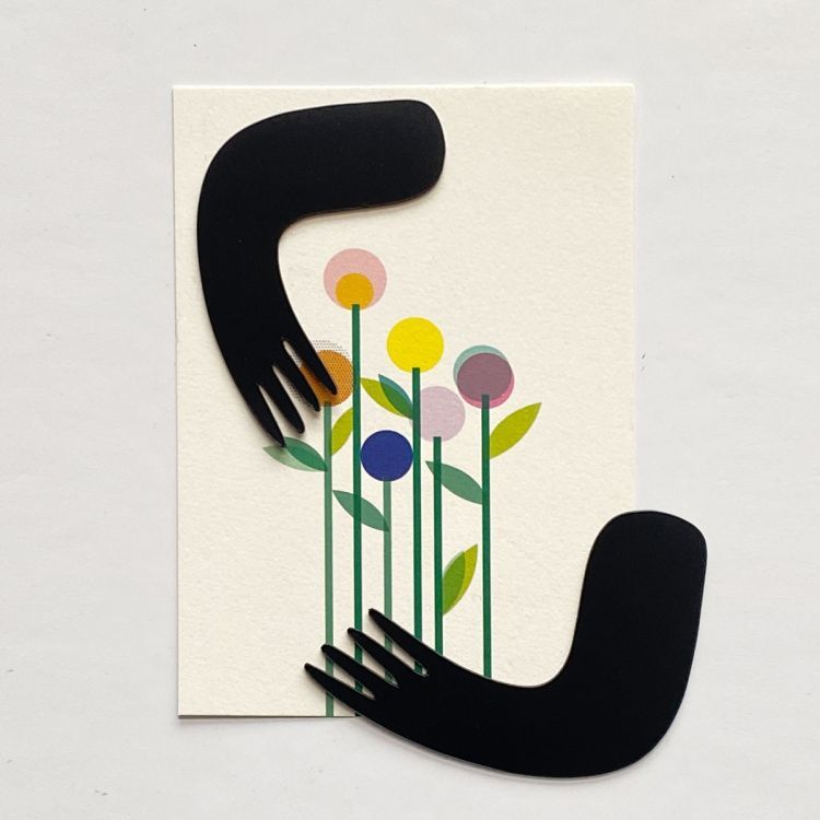 Postkaart met magnetische armen | Groovy Magnets