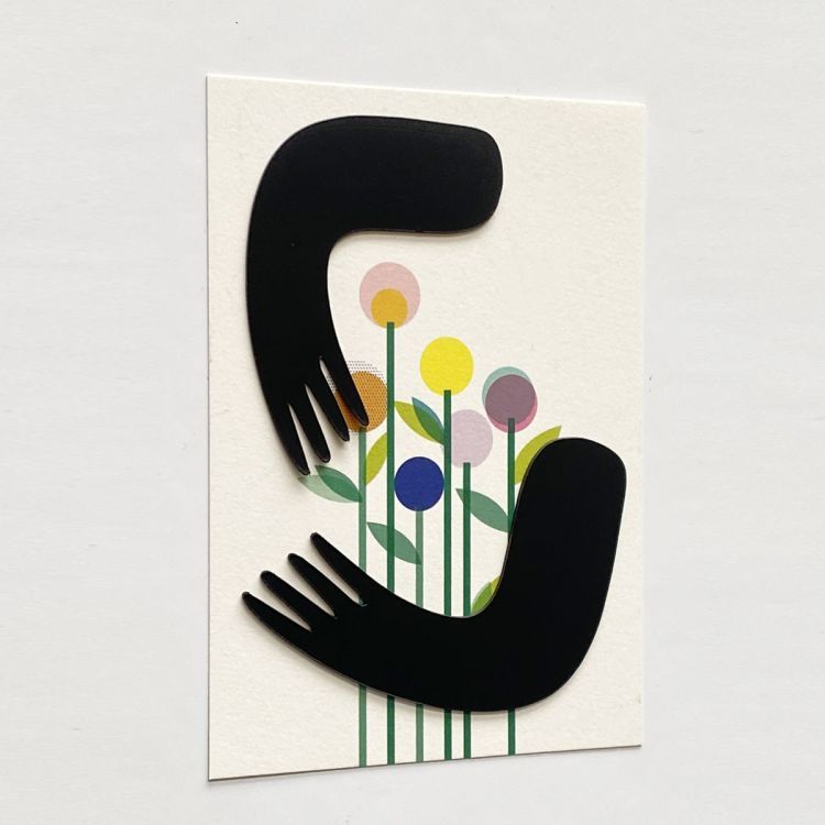 Postkaart met magnetische armen | Groovy Magnets