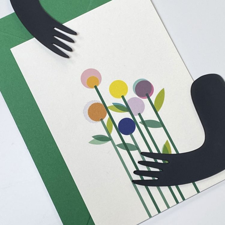 Postkaart met magnetische armen | Groovy Magnets