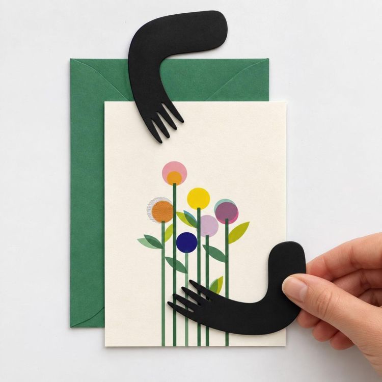 Postkaart met magnetische armen | Groovy Magnets