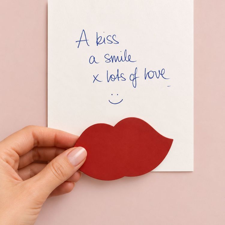 Postkarte mit Lippen als Magnet | Groovy Magnets