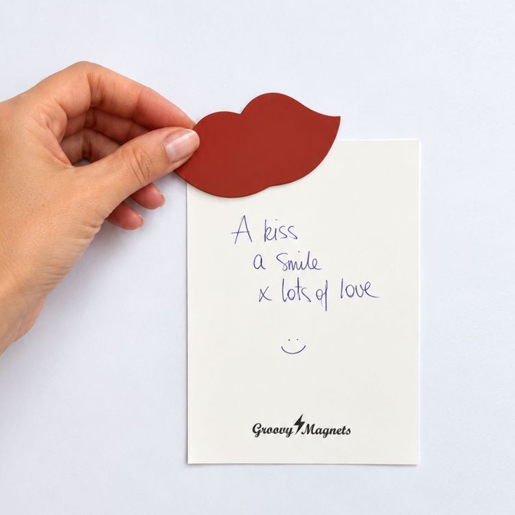 Postkarte mit Lippen als Magnet | Groovy Magnets