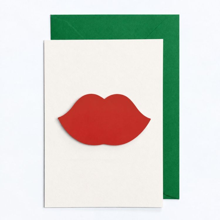 Postkarte mit Lippen als Magnet | Groovy Magnets
