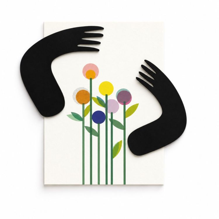 Postkaart met magnetische armen | Groovy Magnets