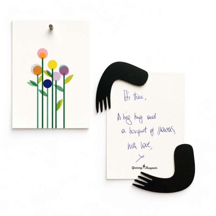 Postkaart met magnetische armen | Groovy Magnets