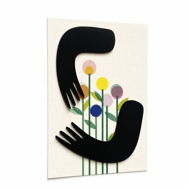 Postkaart met magnetische armen | Groovy Magnets